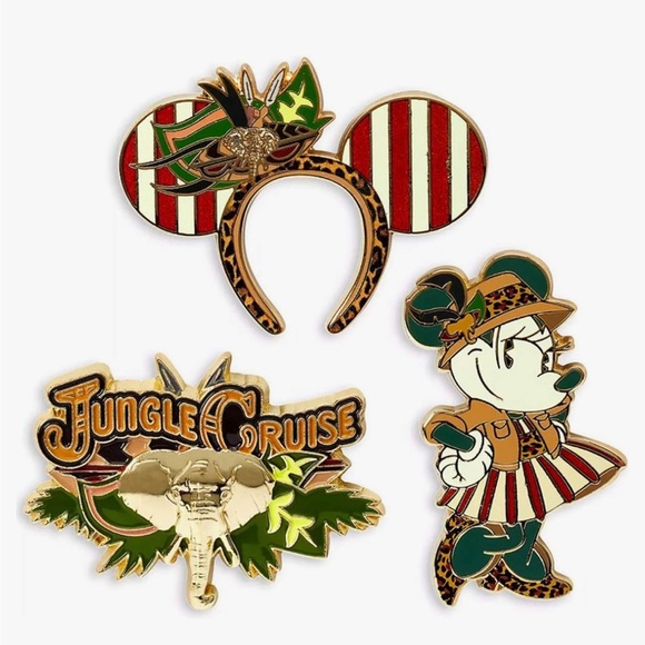 Disney Jewelry - Disney Minnie Main Attraction Pin Set 5 JUNGLE CRUISE Limited Release Nov 2020